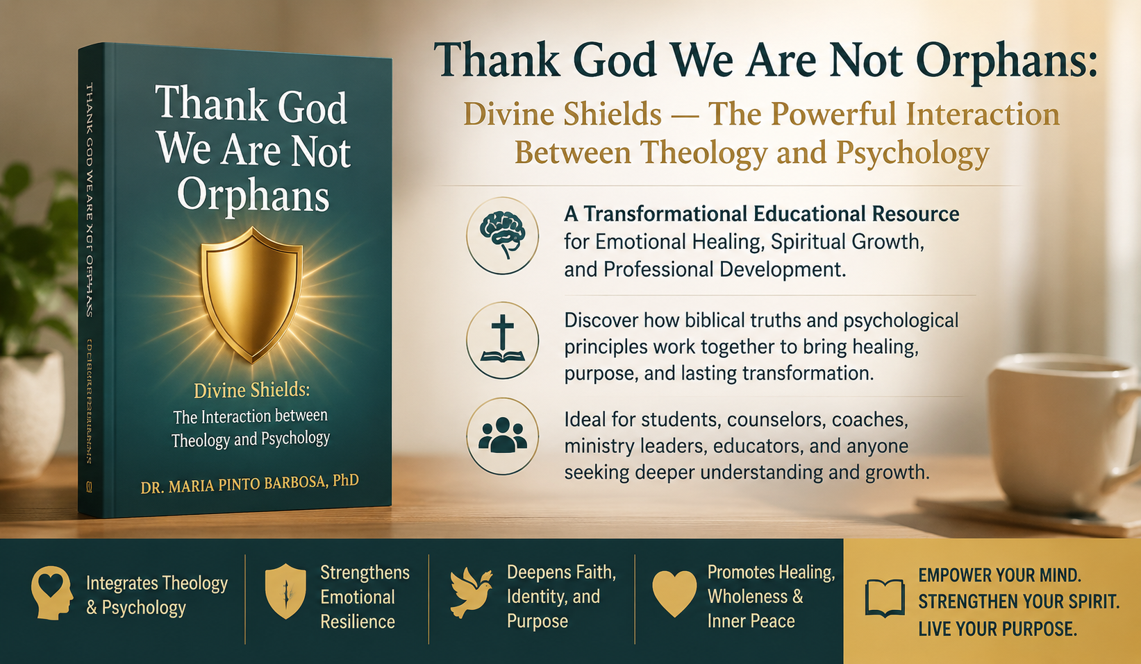 Thank God We Are Not Orphans: Divine Shields — The Powerful Interaction Between Theology and Psychology A Transformational Educational Resource for Emotional Healing, Spiritual Growth, and Professional Development