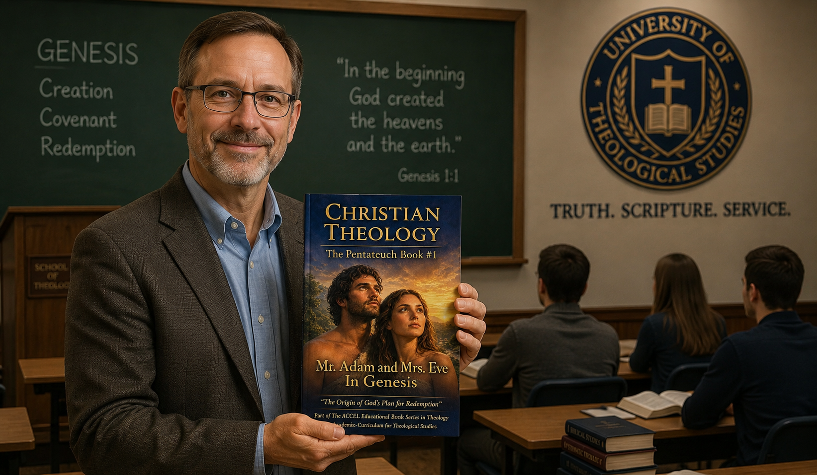 Christian Theology – The Pentateuch Book #1 Mr. Adam and Mrs. Eve in Genesis – “The Origin of God’s Plan for Redemption” The ACCEL Educational Book Series in Theology Academic Curriculum for Theological Studies Supporting Bachelor’s and Master’s Programs in Education and Ministry Certification